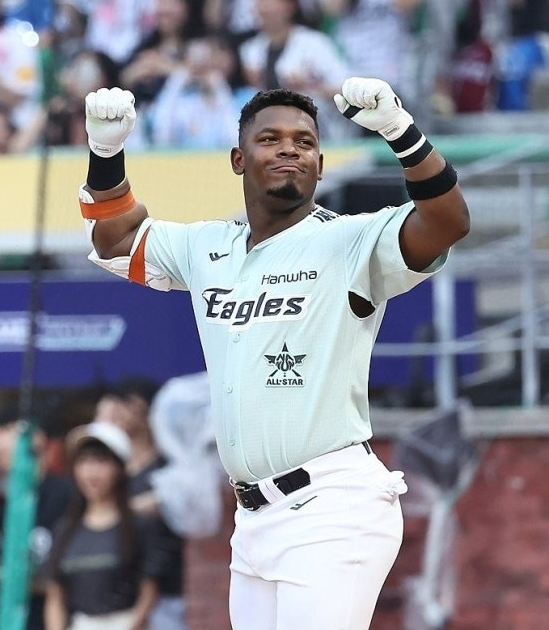 한화 이글스의 요나단 페라자. 연합뉴스