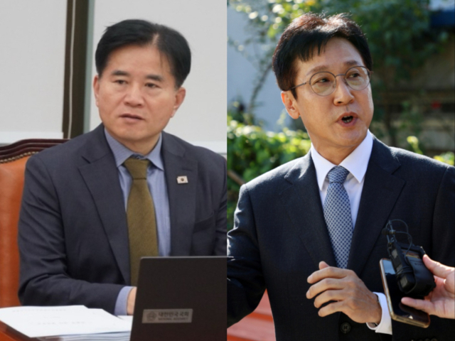 더불어민주당 이병진 의원과 신영대 의원. 이병진 의원 페이스북, 연합뉴스.