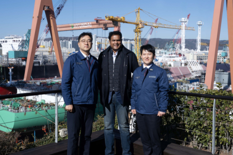 인도 타밀나두 주 산업부 장관, HD현대중공업 울산 본사 방문