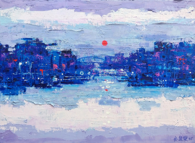 여근섭, 오래된 도시, 45.5x37.9cm, oil on canvas, 2025
