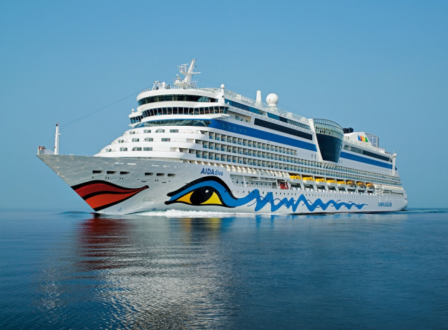 부산항에 올 첫 월드와이드 크루즈선 '아이다디바(AIDAdiva)'호 입항