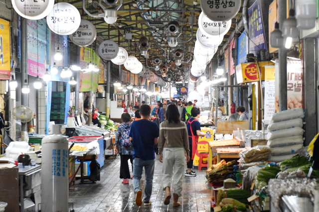 영주시 골목시장 모습. 영주시 제공