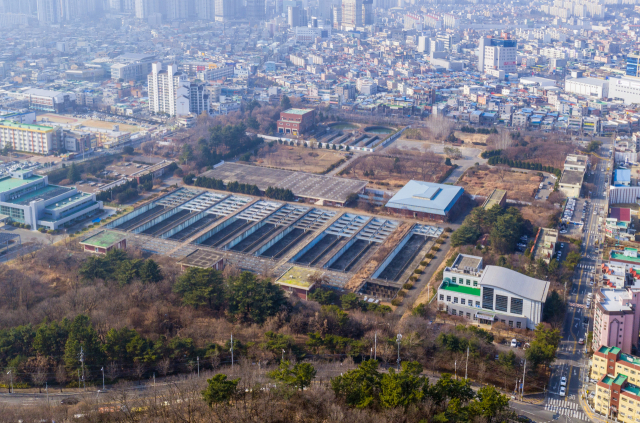 대구시 신청사 건립부지인 달서구 두류정수장 모습. 매일신문 DB