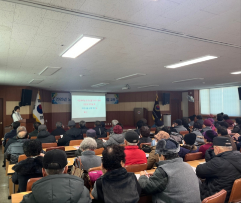 김천경찰서, 대한노인회 김천지회 방문해 교통안전·범죄예방교육