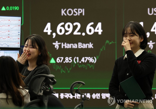 코스피, 8거래일 연속 최고가…'오천피' 단 307p 남았다