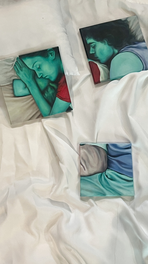 박정민, 뒷모습에게도 얼굴이 있다, Oil on canvas, 가변설치, 2026