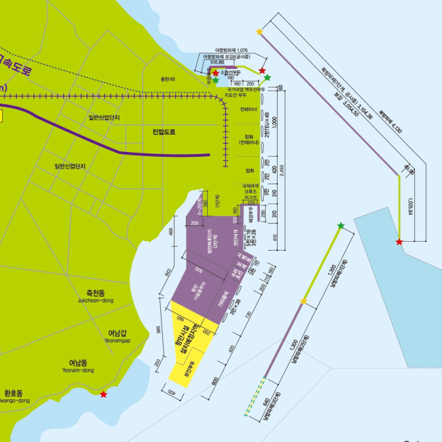 포항 영일만항 항세도. 포항지방해양수산청 제공.