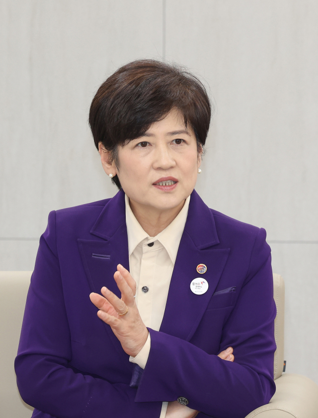 강은희 대구시교육감이 지난 16일 대구시교육청에서 매일신문과 인터뷰를 하고 있다. 대구시교육청 제공