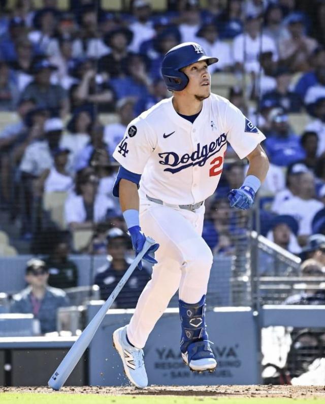 LA 다저스에서 뛰고 있는 토미 에드먼. 다저스 SNS 제공