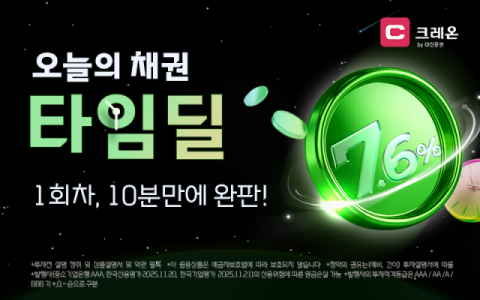 대신증권, '온라인 채권 타임딜' 첫날 완판…10분 만에 소진