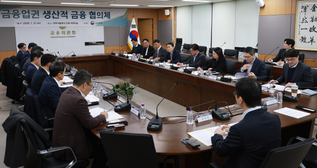 권대영 금융위원회 부위원장이 21일 서울 종로구 정부서울청사에서 열린 금융업권 생산적 금융협의체에서 발언하고 있다. 연합뉴스