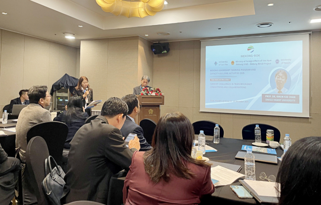 권기찬 대구한의대학교 치유산림학과 학과장이 지난달 19일 서울 스텐포드 호텔에서 열린 