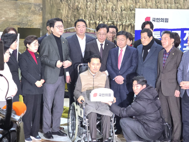 22일 장동혁 국민의힘 대표가 