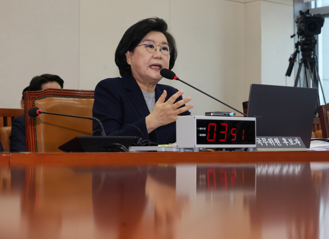 이혜훈 기획예산처 장관 후보자가 23일 국회 재정경제기획위원회에서 열린 인사청문회에서 의원 질의에 답변하고 있다. 연합뉴스