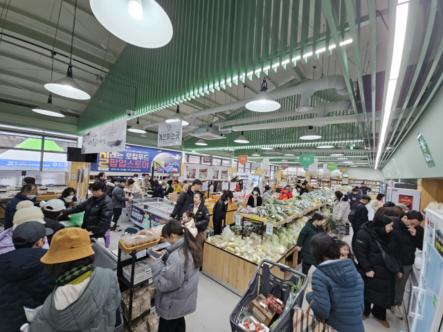 구미로컬푸드직매장(금오산점) 설명절 팝업스토어. 구미시 제공