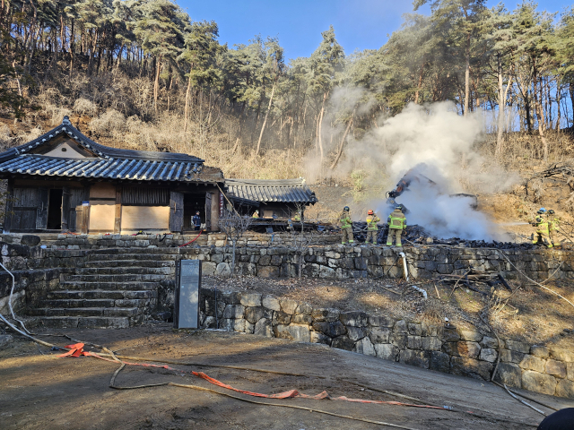 경북도 유형문화재 금양정사·관리사 일부 화재로 소실