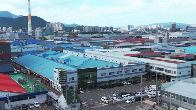 세아메카닉스 구미 공장 전경. 핵심부품소재 기술개발 지원사업 참여 기업으로, 수입 부품 국산화 성공 사례를 대표한다. 구미시 제공