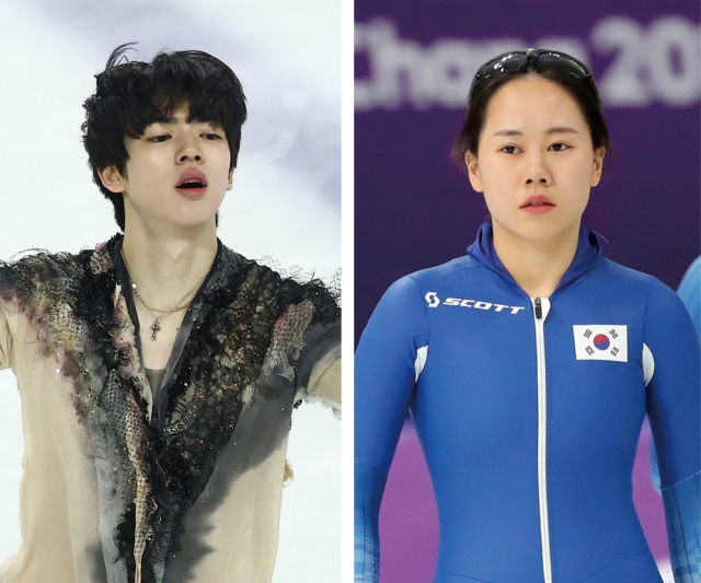 2026 밀라노 코르티나담페초 동계올림픽 기수를 맡은 차준환(왼쪽)과 박지우. 매일신문 DB