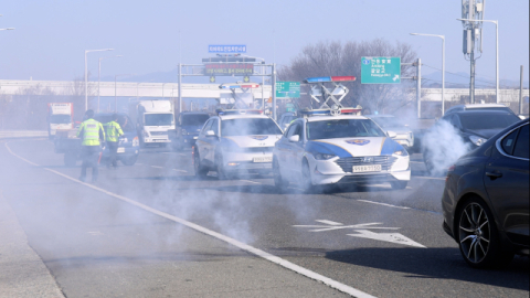 대구경찰, '트레픽 브레이크' 2차 교통사고 예방 모의훈련 실시