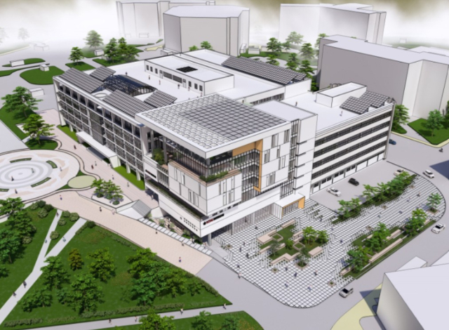 경북대학교 중앙도서관 리모델링 및 서고 확장 사업 조감도. 경북대 제공