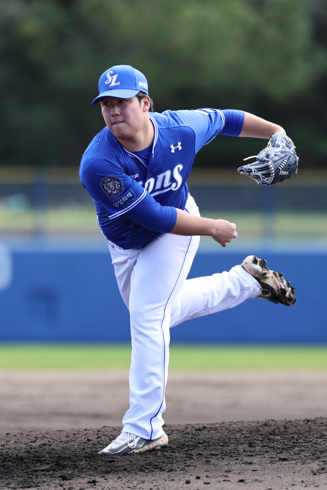삼성 라이온즈의 정민성. 삼성 제공
