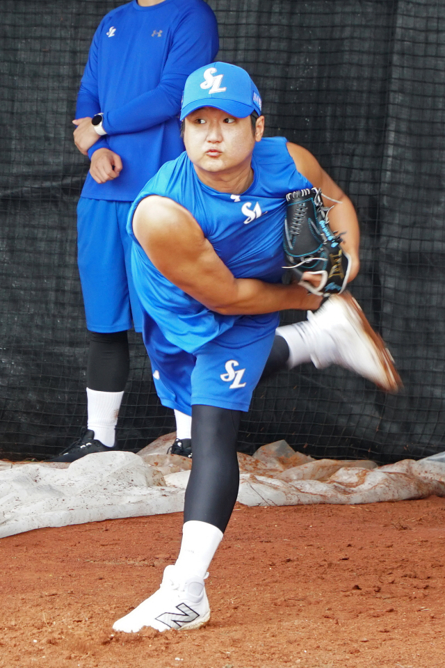 '복귀 준비 착착' 삼성 라이온즈 불펜의 핵 최지광, 부상 털고 합류