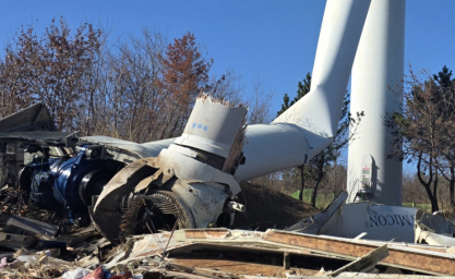 초속 13m 바람에 털썩…풍력발전기 24기 수명 만료 불안