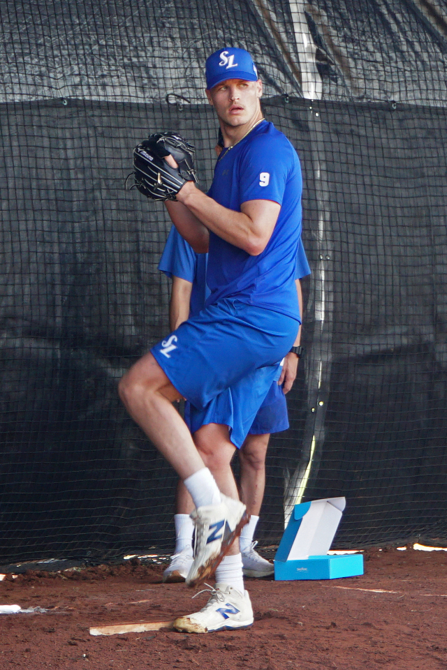 삼성 라이온즈의 맷 매닝. 삼성 제공