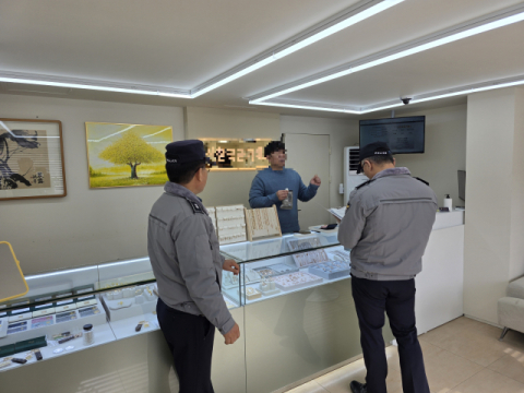 성주경찰서 금은방 대상 강․절도 특별예방활동 실시