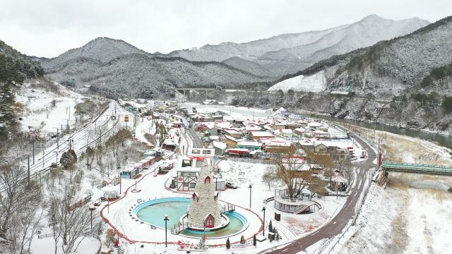 봉화 분천 산타마을 전경. 봉화군 제공
