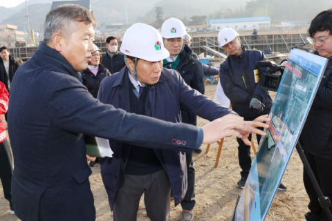 양산시, 동부행정타운 부지 조성 순항… 5월 준공 목표