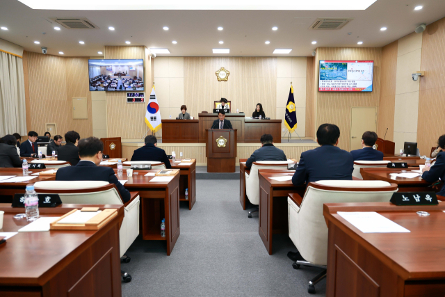 김상호 대구 동구의원은 지난 4일 열린 제339회 정례회 제2차 본회의에서 5분 자유발언을 통해 동구 부동창고 네거리의 신호 교차로 운영 문제점 지적에 나섰다. 동구의회 제공