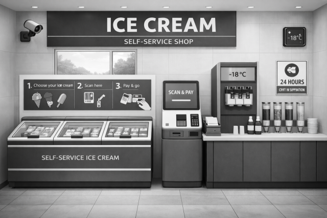 아이스크림 무인매장. 챗GPT