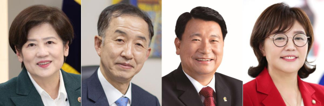 (왼쪽부터) 강은희 김사열 서중현 양금희