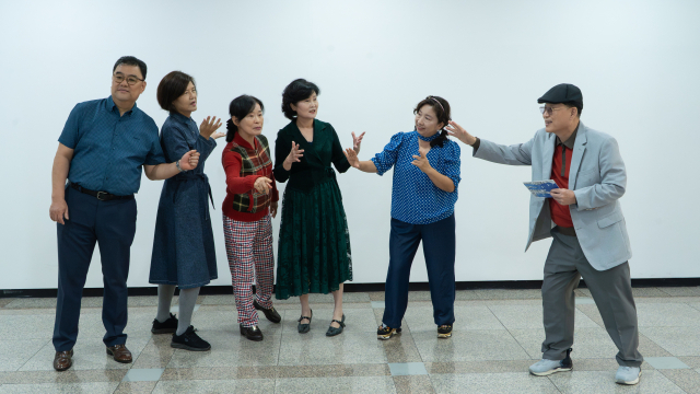 지난해 행복연극교실 5기 연극단원 연습 장면. 행복북구문화재단 제공