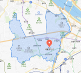 서울 양천구 경계선. 네이버 지도