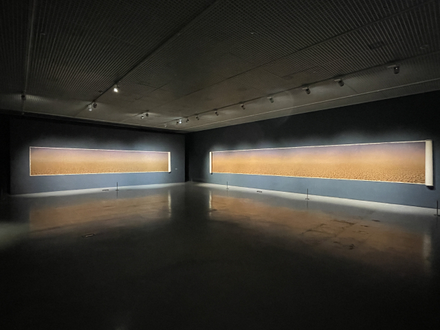 포항시립미술관에서 열리고 있는 김창영 개인전 전경. 이연정 기자