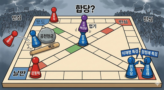[정치야설 '5분전']'뻘밭 윷놀이판'에 빗댄 현 정치판 