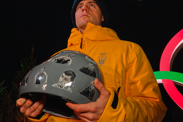 2026 밀라노·코르티나담페초 동계올림픽 스켈레톤 종목에 출전한 우크라이나의 블라디슬라프 헤라스케비가 