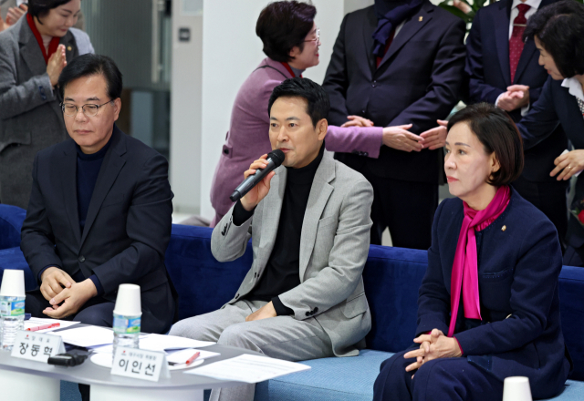 장동혁 국민의힘 대표가 11일 오전 대구창조경제혁신센터에서 열린 지역 스타트업 대표자 간담회에서 인사말을 하고 있다. 김영진 기자 kyjmaeil@imaeil.com