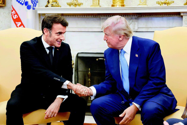 트럼프 대통령-마크롱 프랑스 대통령