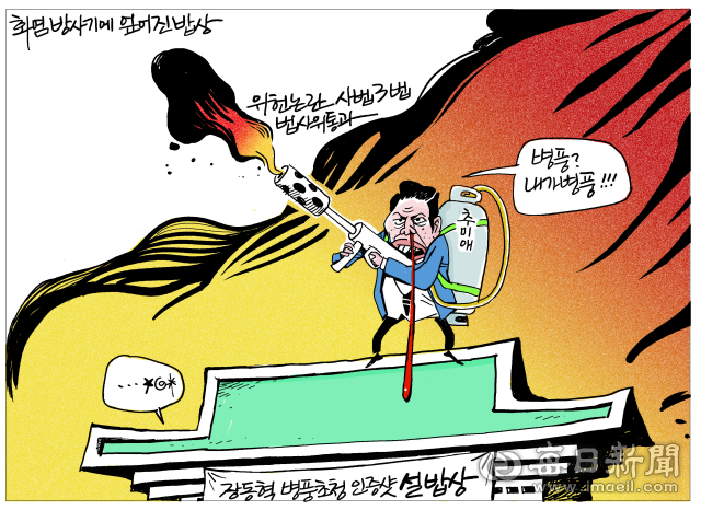 [매일희평] 청와대 당무 개입 의혹에 확산되는 찐 병풍 논란