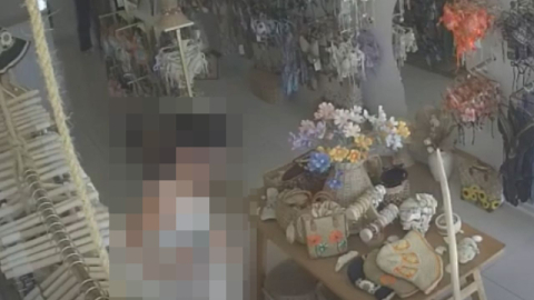 수영복 훔치고 태연히 