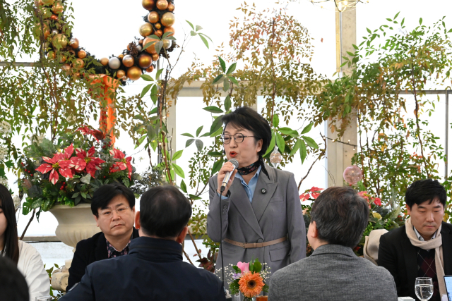 김진애 국가건축정책위원장이 13일 서울 중구 정동에서 열린 신년 기자간담회에서 발언하고 있다. 2026.2.13. 국토교통부 제공