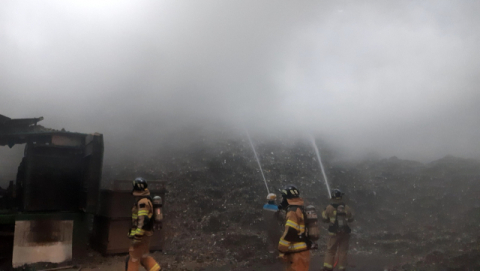 설명절 당일 경북 영천 생활폐기물 소각처리시설 화재