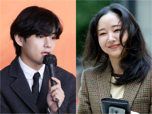 방탄소년단 뷔, 민희진. 연합뉴스