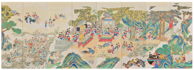 박세호, 목숨 수, 210x150cm, 종이에 먹 오일, 2021.