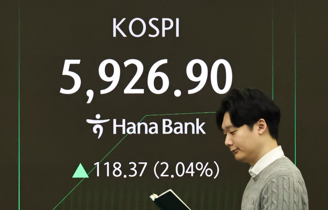 [속보] 코스피, 사상 첫 장중 5,900선 돌파
