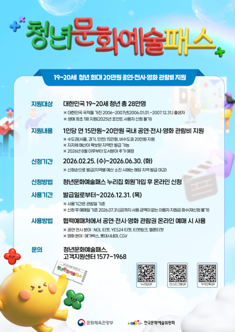 영주시, 청년문화예술패스로 문화생활 지원 나선다