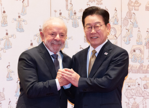 李대통령, 룰라 브라질 대통령과 치맥 회동…